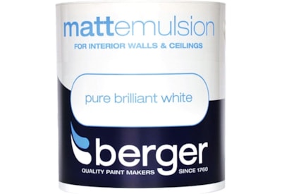 Berger Matt Emulsion Brilliant White 1lt (5020264)