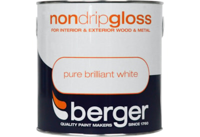 Berger Non Drip Gloss Brilliant White 750ml (5089604)