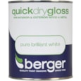 Berger Quick Dry Gloss White 750ml Berger Quick Dry Gloss White 750ml