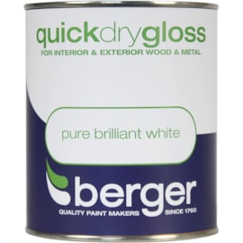 Berger Quick Dry Gloss White 750ml (5090639)