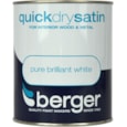 Berger Quick Dry Satin Brilliant White 2.5lt