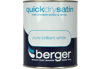 Berger Quick Dry Satin Brilliant White 2.5lt