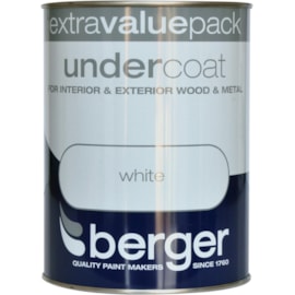 Berger Undercoat Brilliant White 1.25lt (5026296)