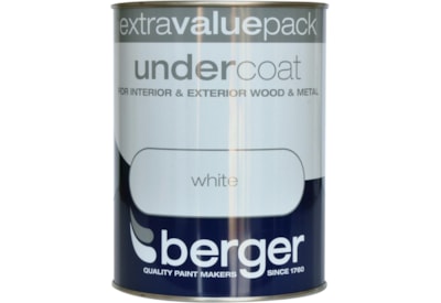 Berger Undercoat Brilliant White 1.25lt (5026296)