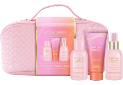 Baylis & Harding Jojoba Vanilla & Almond Oil Lux Wash Bag Gift Set