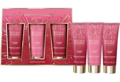 Baylis & Harding Midnight Cherry Luxury Hand Treats Gift Set 3x50ml Baylis & Harding Midnight Cherry Luxury Hand Treats Gift Set 3x50ml