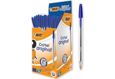 Bic Biro Cristal Medium Blue Med 50s Bic Biro Cristal Medium Blue Med 50s