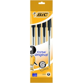 Bic Cristal Ball Pens Blk Hang Pack 4pk (8308591)