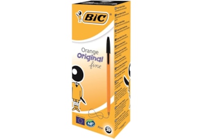 Bic Orange Fine Pen Black 20 Fine (1199110114)