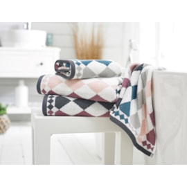 Deyongs Bliss Diamonds Bath Towel Grape Deyongs Bliss Diamonds Bath Towel Grape