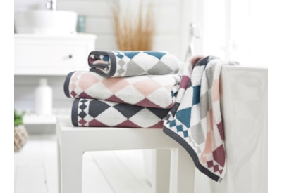 Deyongs Bliss Diamonds Hand Towel Grape Deyongs Bliss Diamonds Hand Towel Grape