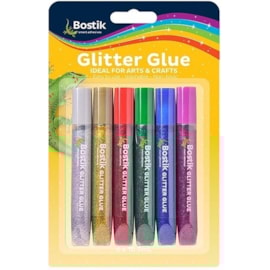 Bostik 6x Glitter Glue Pens Assorted Bostik 6x Glitter Glue Pens Assorted