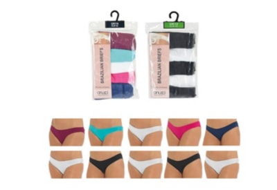 Rjm Ladies 5 Pack Brazilian Briefs Rjm Ladies 5 Pack Brazilian Briefs