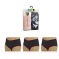 Rjm Ladies 3 Pack Full Briefs Black Rjm Ladies 3 Pack Full Briefs Black