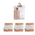 Rjm Ladies 3 Pack Full Briefs White Rjm Ladies 3 Pack Full Briefs White