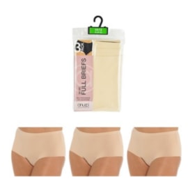 Rjm Ladies 3 Pack No Vpl Full Brief Nude Rjm Ladies 3 Pack No Vpl Full Brief Nude