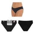 Rjm Ladies Period Midi Fit Briefs Black