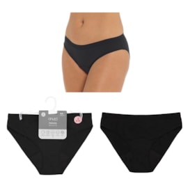 Rjm Ladies Period Midi Fit Briefs Black