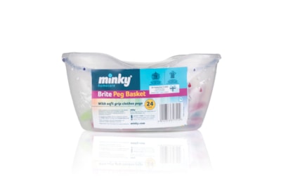 Minky Peg Basket Minky Peg Basket