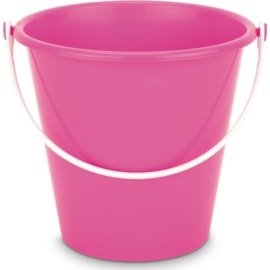 Round Plastic Bucket Bright Colours 18cm (BU1142)