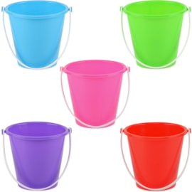 Round Plastic Bucket Bright Colours 14cm (BU1140)