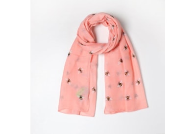 Bumble Bee Summer Scarf Pink Bumble Bee Summer Scarf Pink