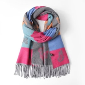 Butterfly Fashion Reversible Butterfly Scarf Grey Butterfly Fashion Reversible Butterfly Scarf Grey