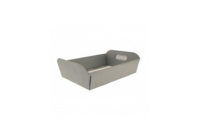 Silver Cardboard Hamper Box 34.5x26x10.5cm (BX3802)