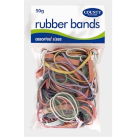 C.rubber Bands Asst.coloured 50gm (C225)