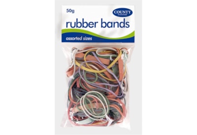 County Rubber Bands Asst.coloured 50gm County Rubber Bands Asst.coloured 50gm