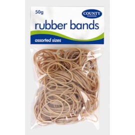 C.rubber Bands Asst.natural 50gm (C224)