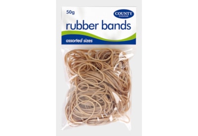 County Rubber Bands Asst.natural 50gm County Rubber Bands Asst.natural 50gm