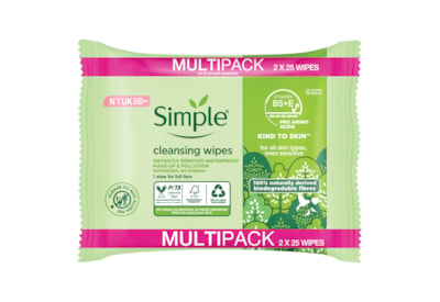 Simple Bio Wipe Multi Pack 2X25S Simple Bio Wipe Multi Pack 2X25S