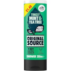 Original Source Shower Gel Mint 1.49pmp 250ml (C006827)