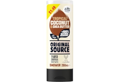 Original Source Shower Gel Coconut 1.49pmp 250ml (C006828)