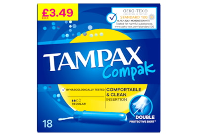 Tampax Compak Regular Pmp 3.49 18's (C007001)