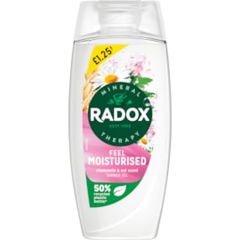 Radox Shower Moisture Pmp£1.25 225ml (C007336)