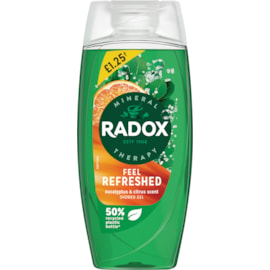 Radox Shower Mens Feel Refreshed Pmp £1.25 225ml (C007338)