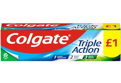 Colgate Toothpaste Triple Action £1 pmp * 75ml (C007361)