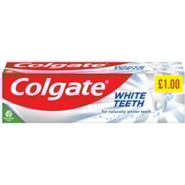 Colgate Toothpaste White Teeth £1 pmp * 75ml Colgate Toothpaste White Teeth £1 pmp * 75ml