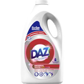 Daz Professional Whites & Colours Laundry Liquid Detergent 130W