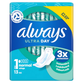 Always Ultra Pads Light/Moderate Day 13S Pmp Always Ultra Pads Light/Moderate Day 13S Pmp