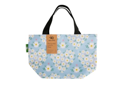 Eco Chic Blue Daisy Hearts Lunch Bag Eco Chic Blue Daisy Hearts Lunch Bag