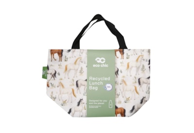 Eco Chic Beige Wild Horses Lunch Bag Eco Chic Beige Wild Horses Lunch Bag