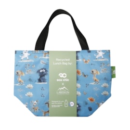 Eco Chic Blue Whimsy Dogs Lunch Bag