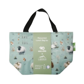 Eco Chic Green Whimsy Sheep Lunch Bag