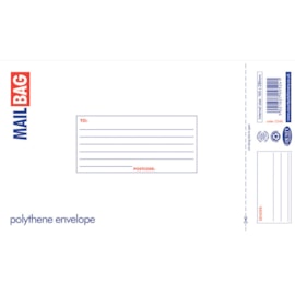 County Polythene Mail Bags 25S  - Small 16 X 23Cm