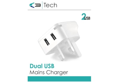 C3 Dual Usb Mains Charger C3 Dual Usb Mains Charger