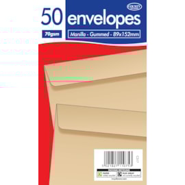 County 50 Manilla Gummed 89 X 152Mm