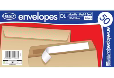 County 50 Dl Manilla Peel & Seal 110 X 220Mm